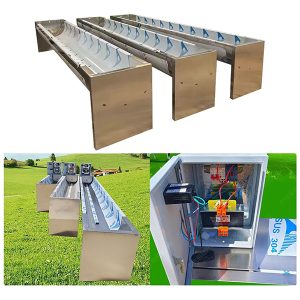 elektrikle ısıtmalı paslanmaz çelik sığır içme oluğu